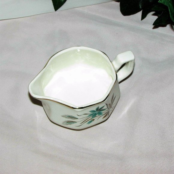 Georgian China Canadian Wheat Vintage Creamer & Sugar Bowl Set Cottagecore - Picture 10 of 11